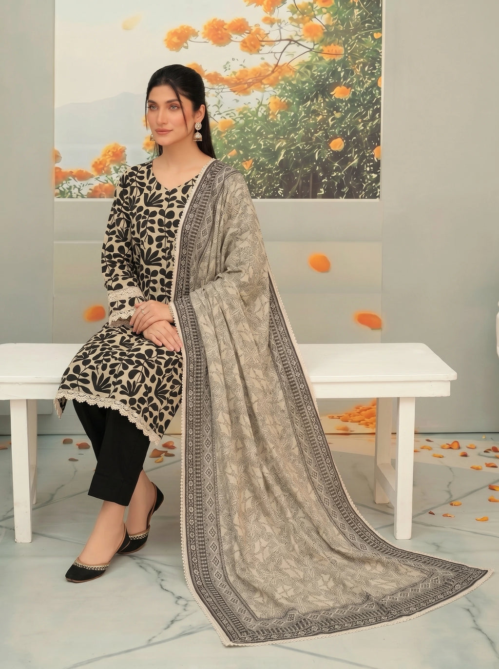 Premium Lawn Digital Print 3PC Suit