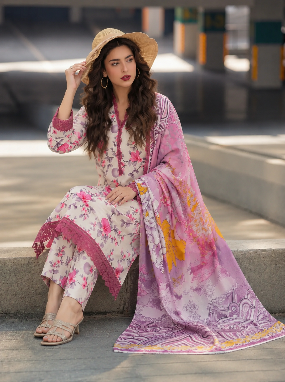 Printed Airjet Lawn 3PC Suit