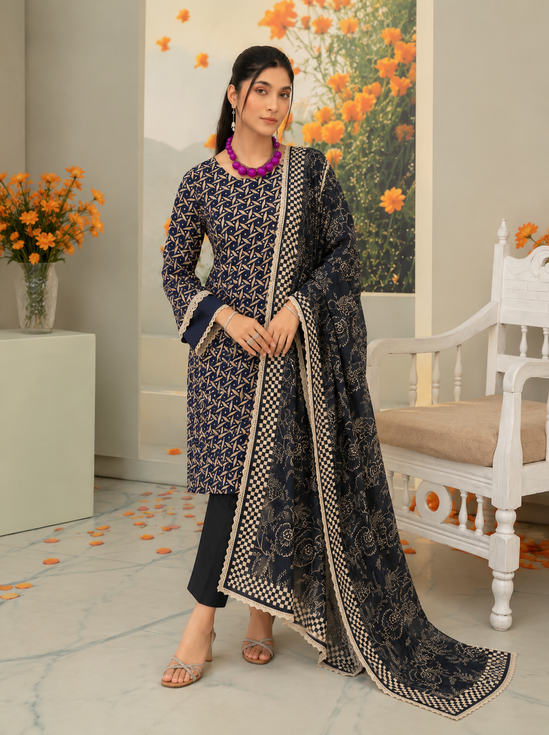 Premium Lawn Digital Print 3PC Suit