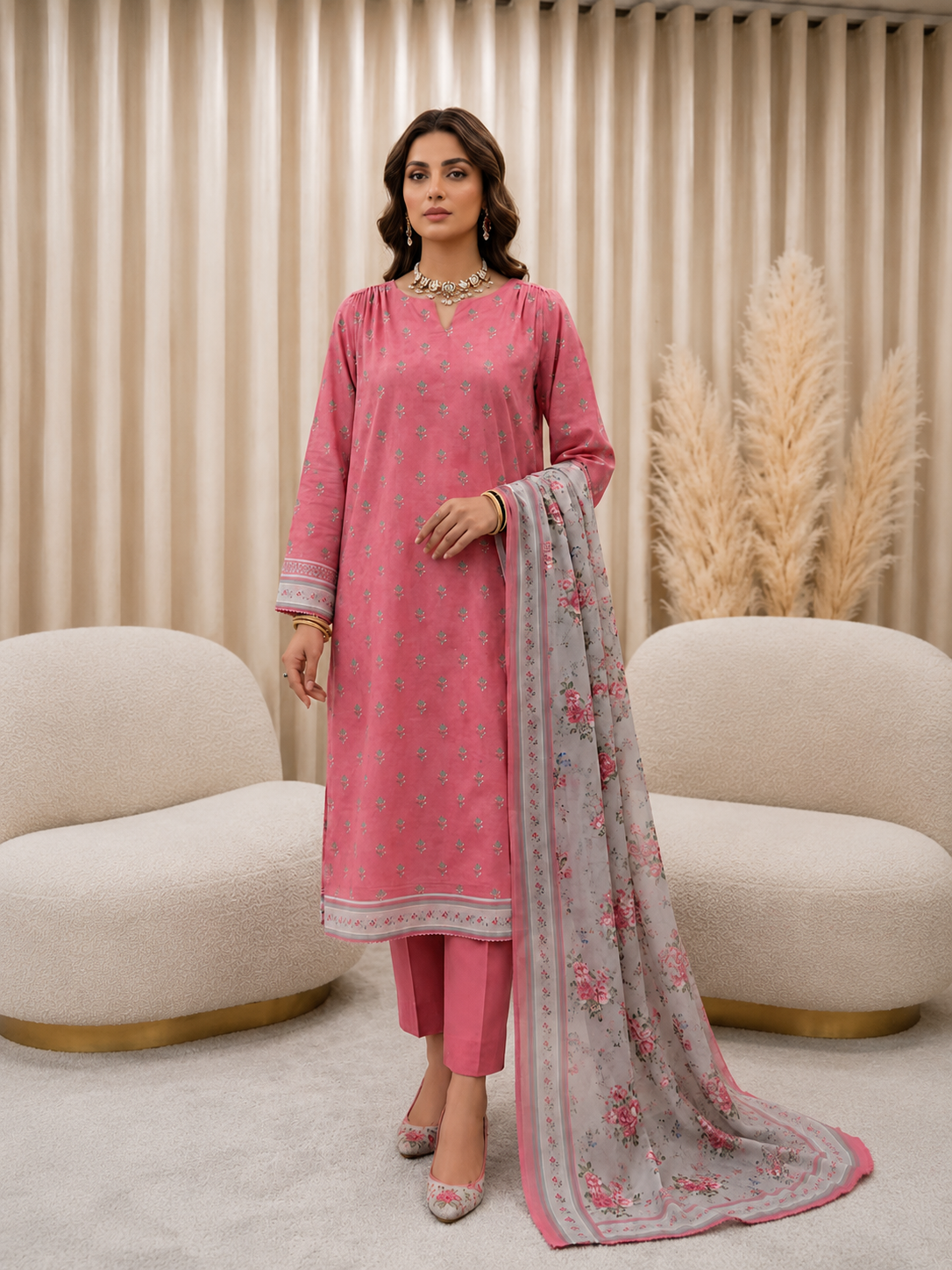 Premium Printed Lawn 3PC Suit