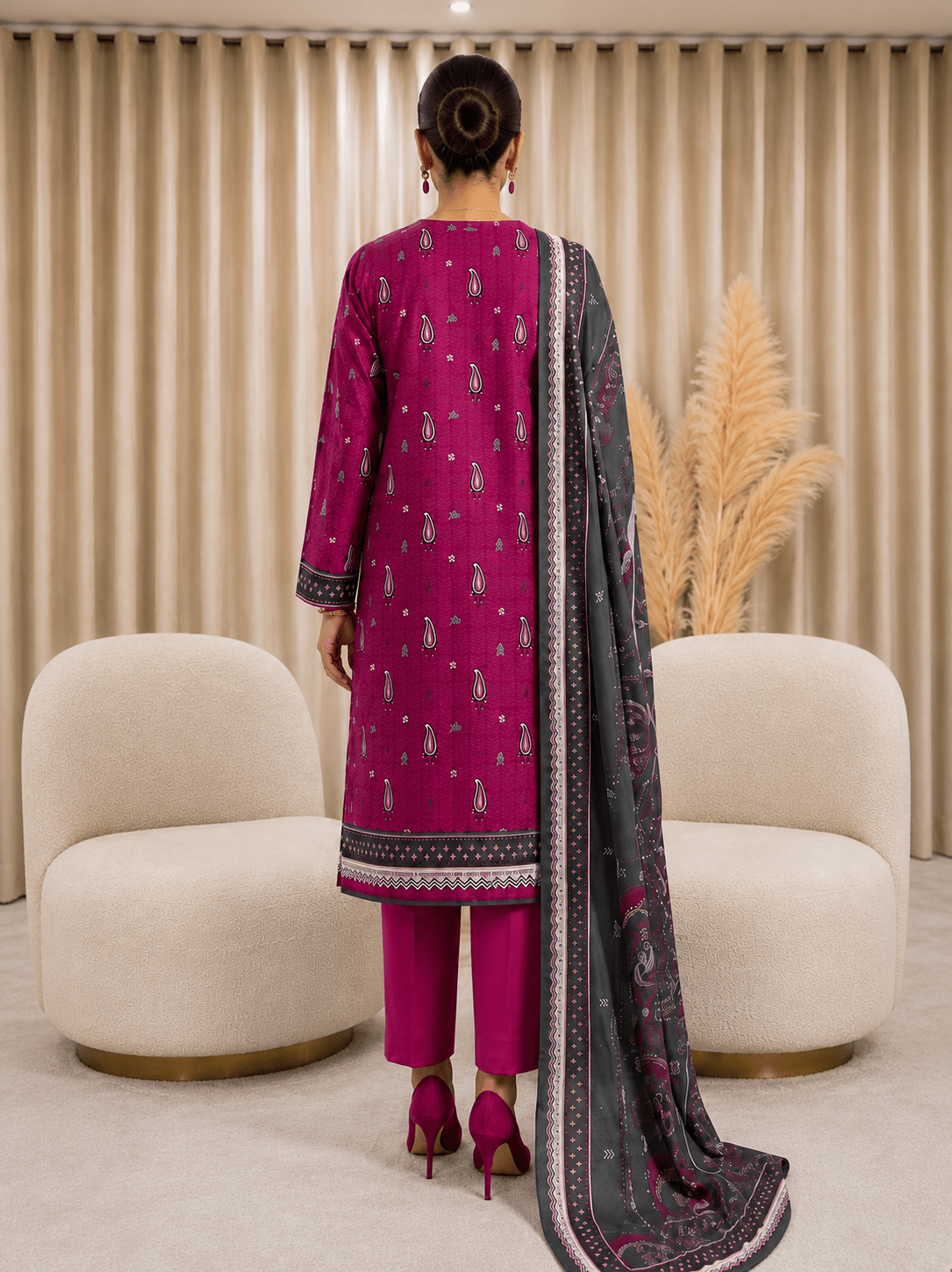 Elegant Airjet Lawn 3PC Collection - Libaaso
