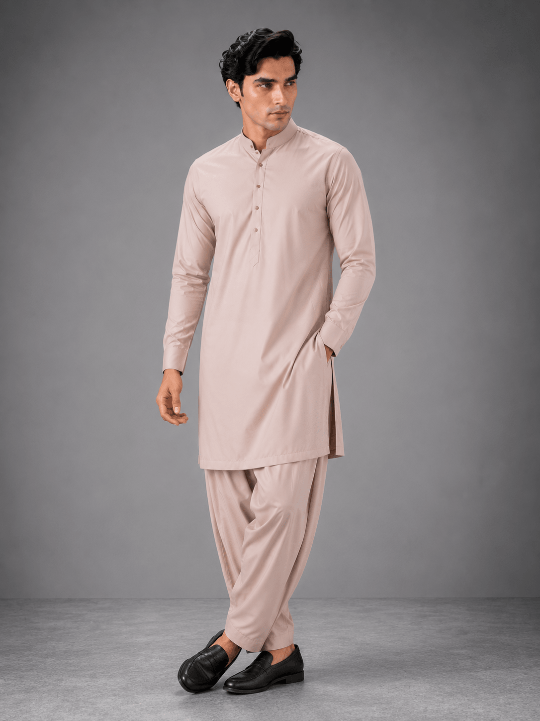 Elegant American Cotton Unstitched Suit - Libaaso