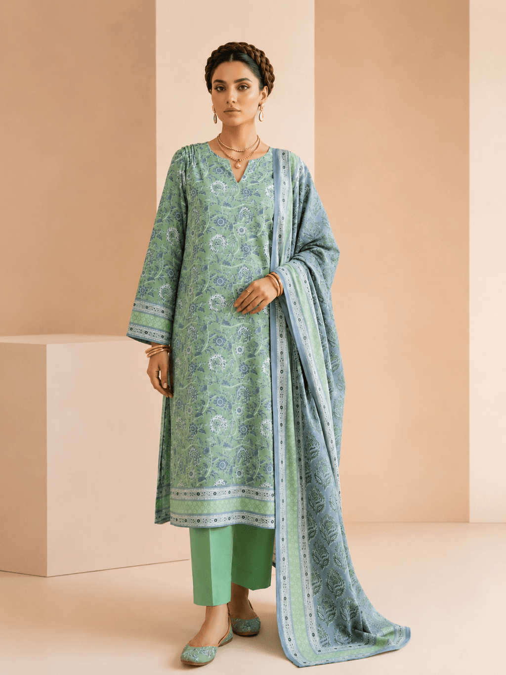 Elegant Printed Lawn 3PC Collection - Libaaso