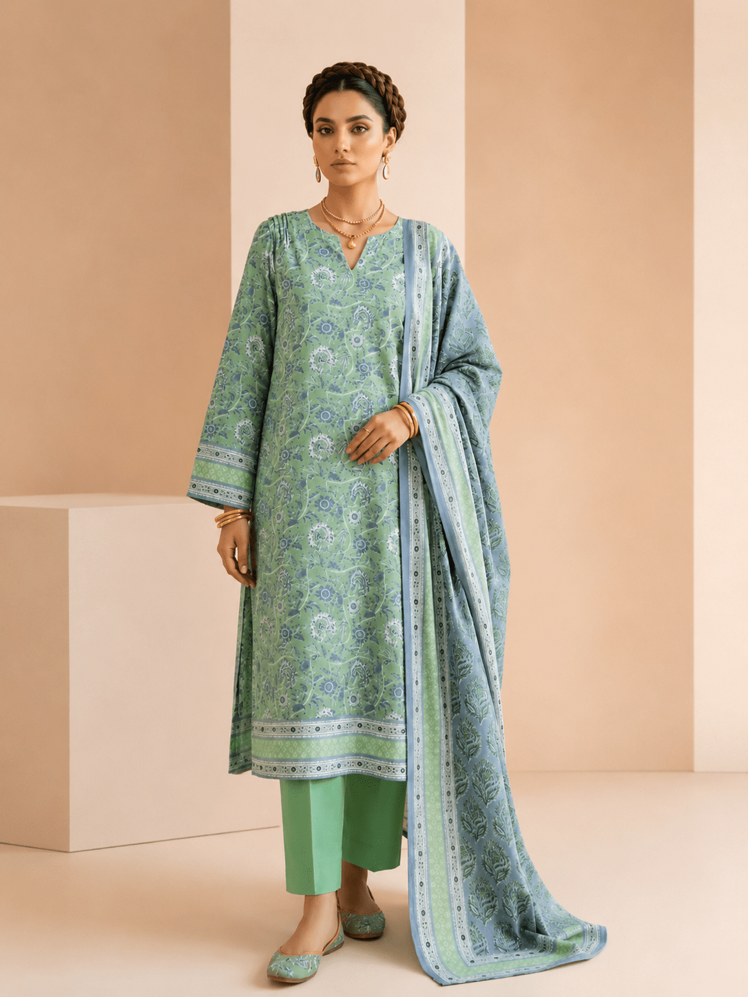 Elegant Printed Lawn 3PC Collection - Libaaso