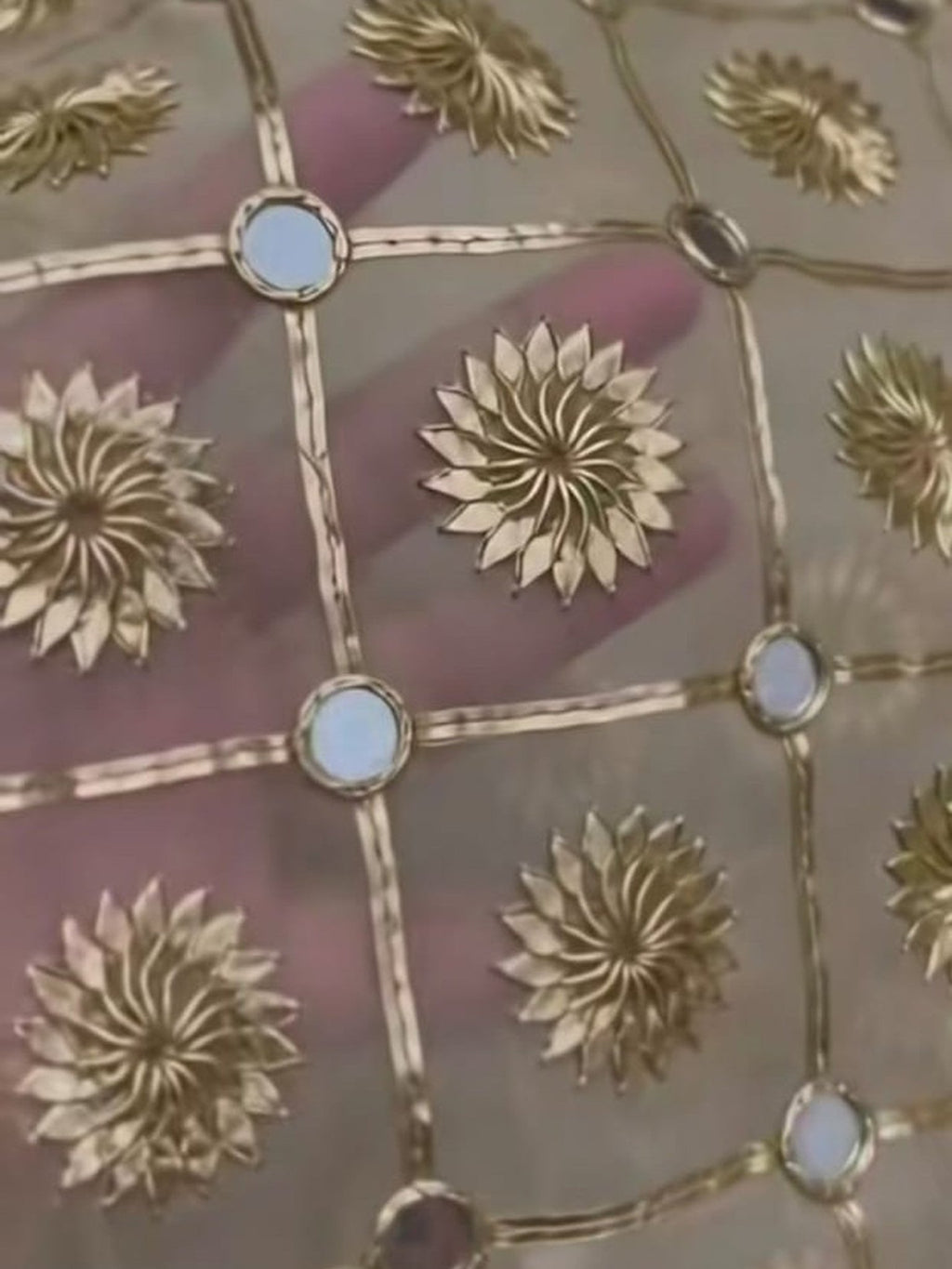 Handmade Tissue Sheesha Dupatta - Libaaso