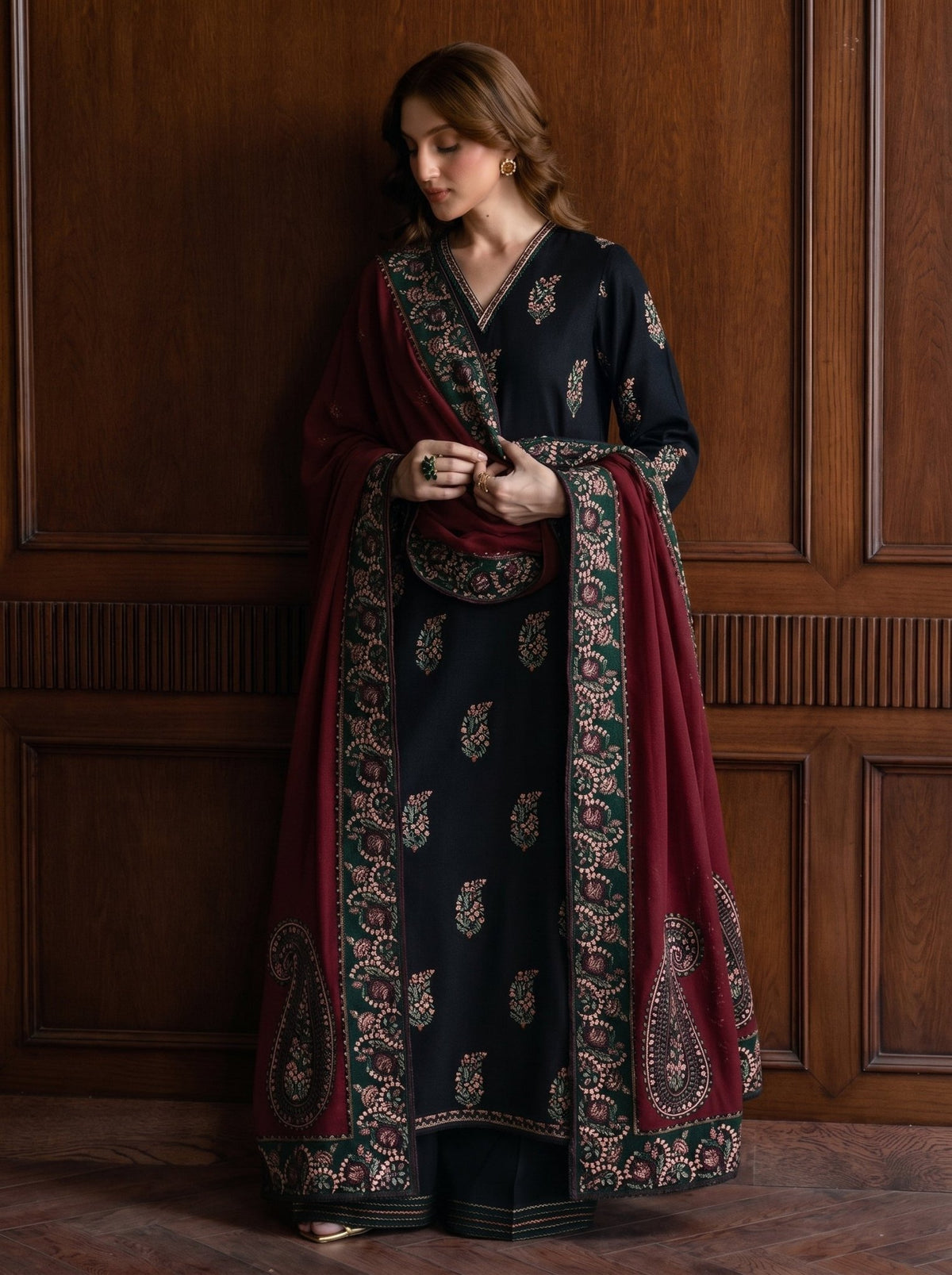 Heavy Embroidered 3PC Lawn - Libaaso