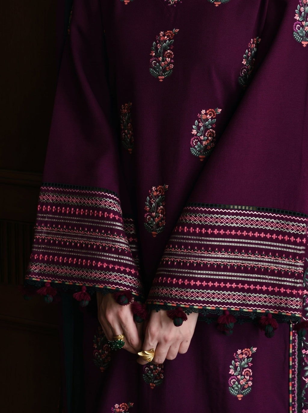 Heavy Embroidered 3PC Lawn - Libaaso