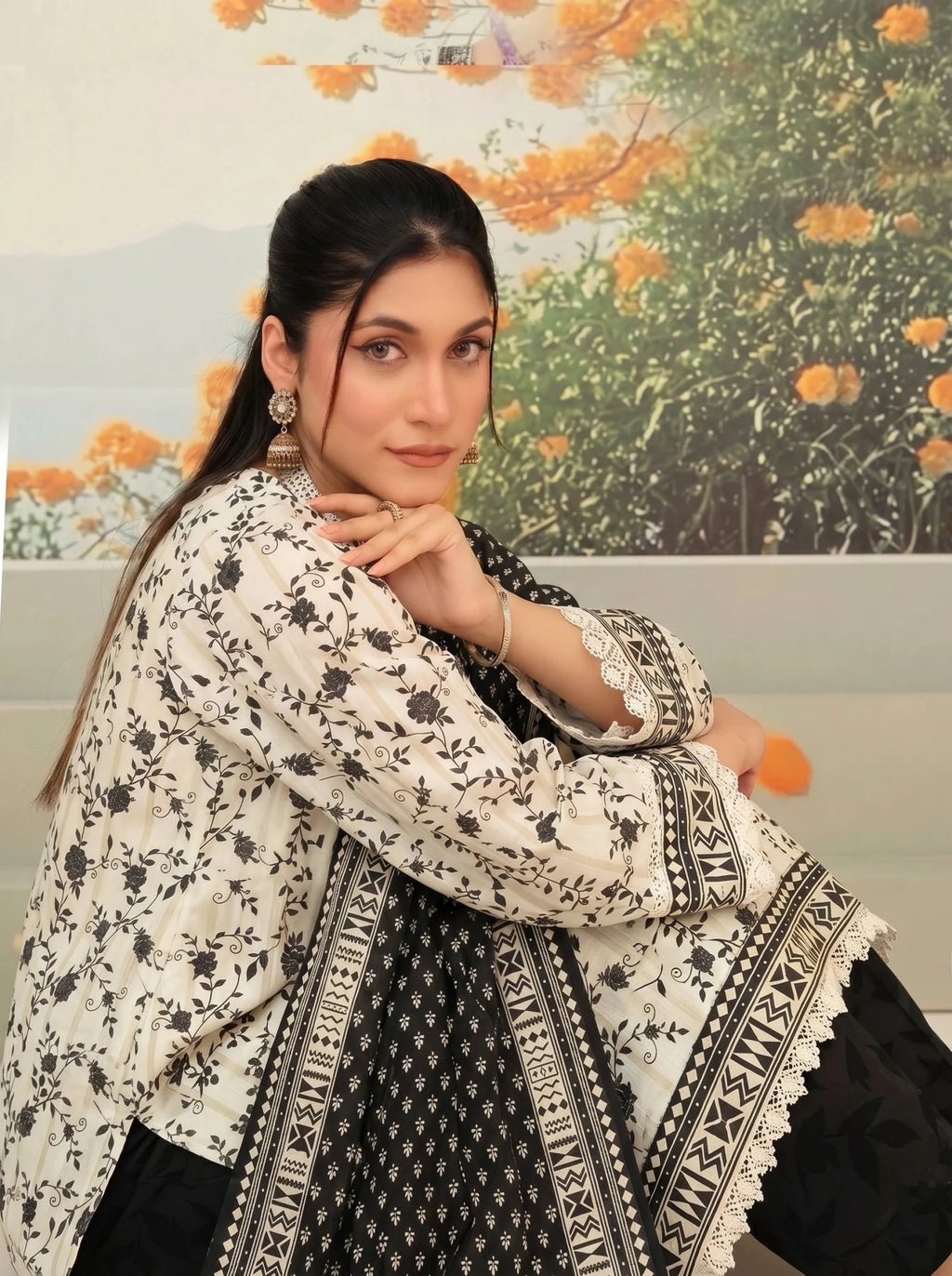 Lawn Digital Print 3PC Suit - Libaaso