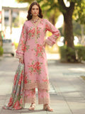 Luxury Printed Lawn 3PC Suit - Libaaso