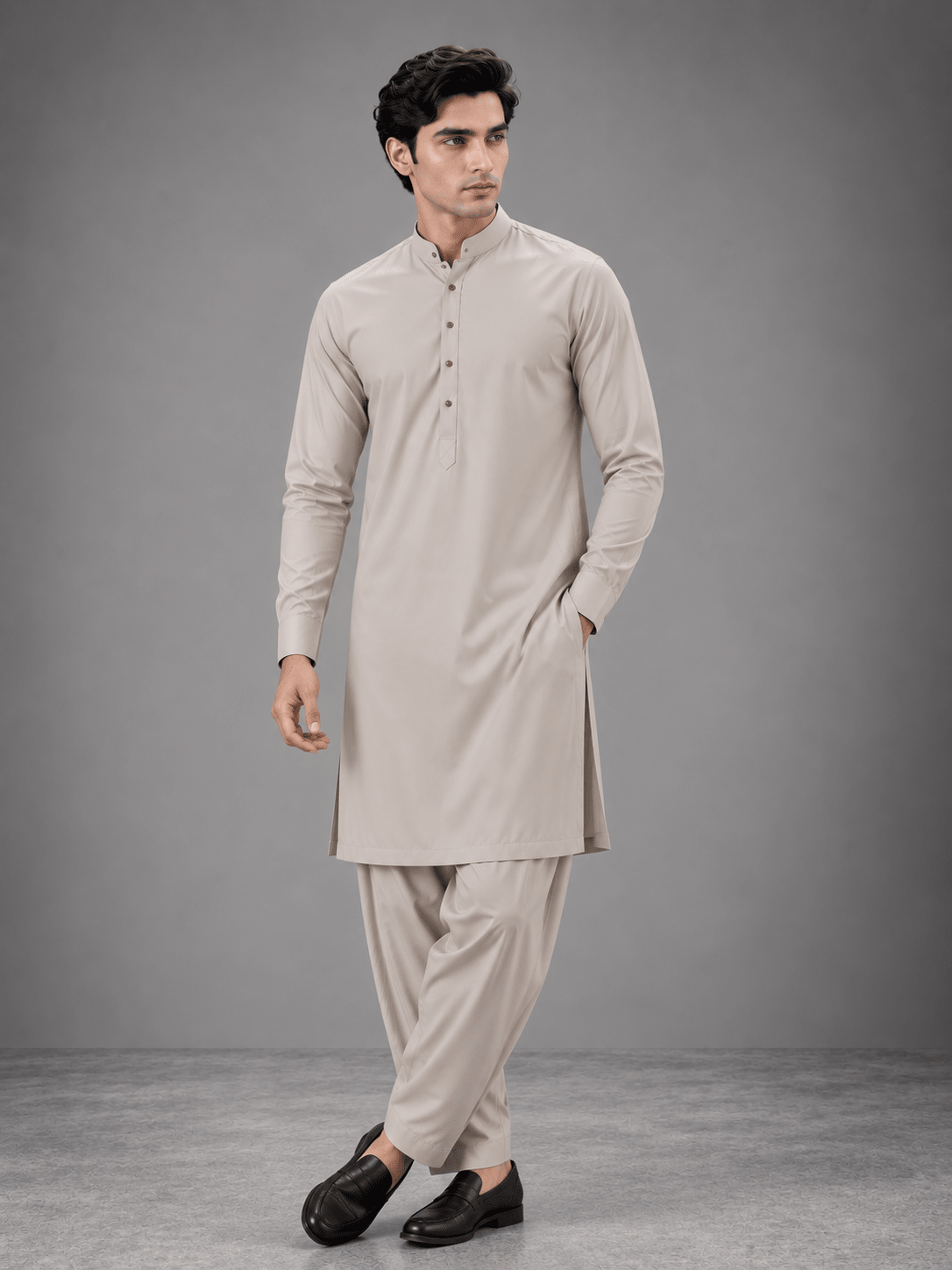 Premium American Soft Cotton Unstitched Suit - Libaaso