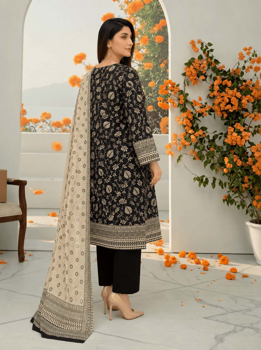Premium Lawn Digital Print 3PC Suit - Libaaso