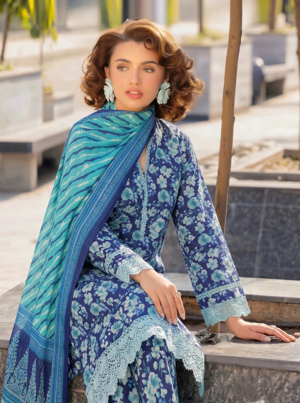 Premium Printed Airjet Lawn 3PC Suit - Libaaso