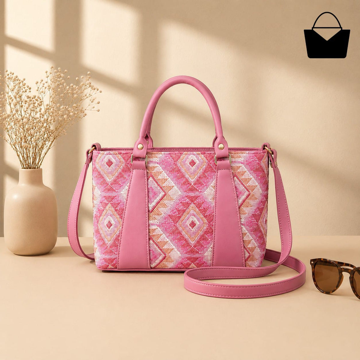 Premium Printed Women's Handbag - Libaaso