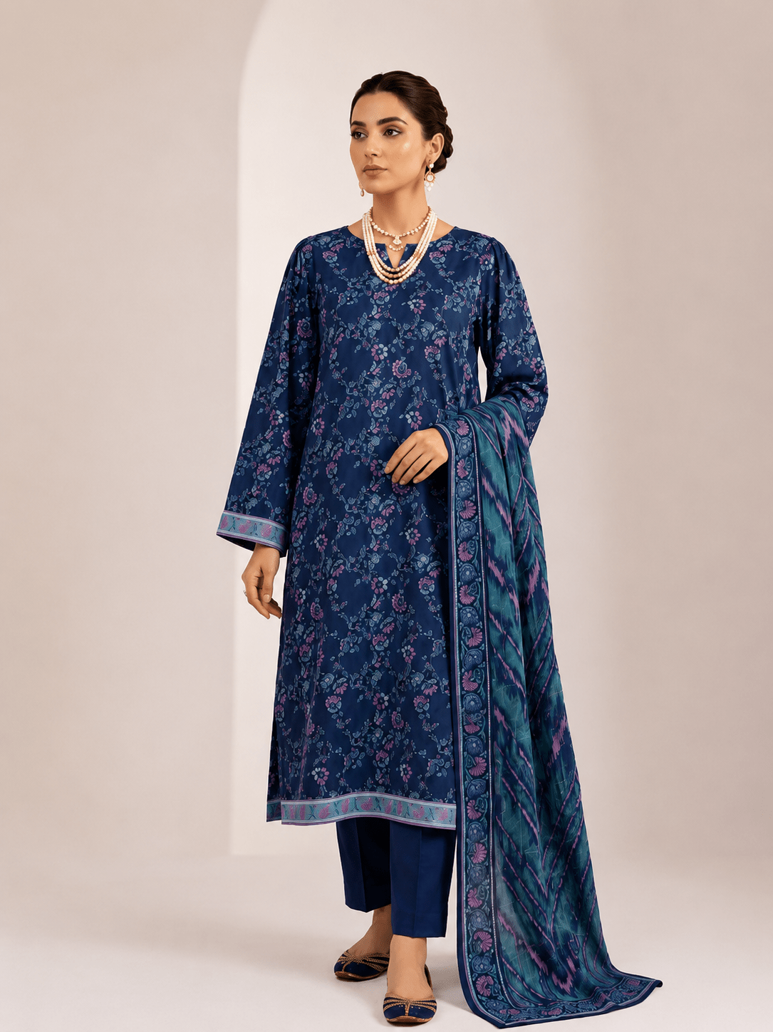 Premium Summer Lawn 3PC Suit - Libaaso