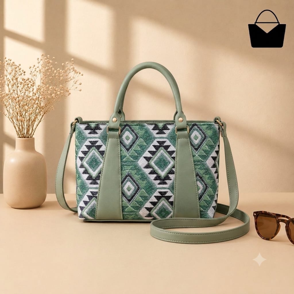 Stylish Printed Ladies Handbag - Libaaso